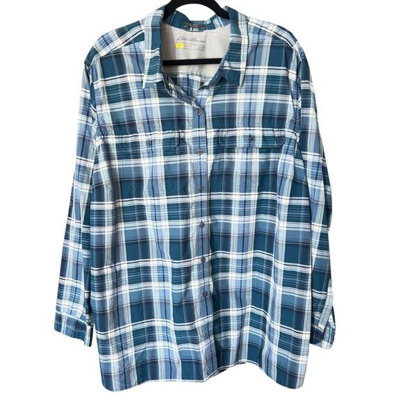 Eddie Bauer Men's Travex Performance Nylon Lightweight SPF Wicking Shirt Size 3X - Picture 1 of 7